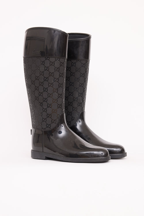 GucciRubber Guccissima Wellington Rain Boot