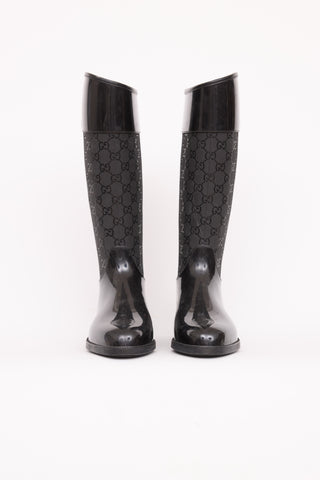 GucciRubber Guccissima Wellington Rain Boot