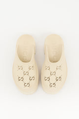 Gucci Rubber GG Elea Mule