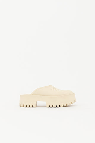 Gucci Rubber GG Elea Mule
