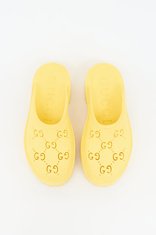 Gucci Rubber GG Elea Mule