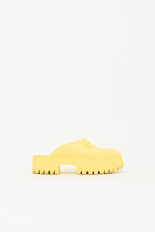 Gucci Rubber GG Elea Mule