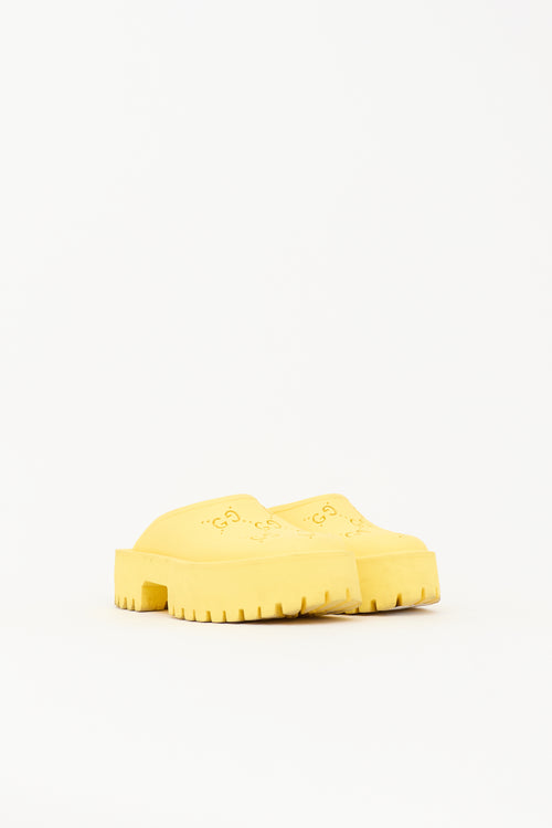 Gucci Rubber GG Elea Mule
