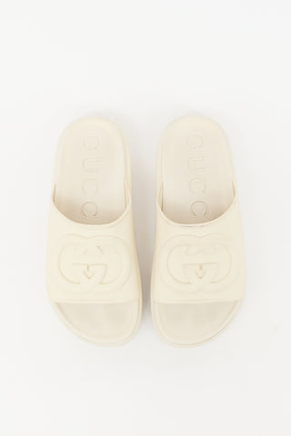 Gucci Rubber Interlocking GG Slide