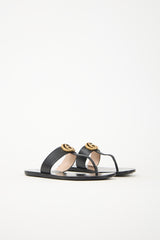 Gucci Leather Lifford GG Sandal