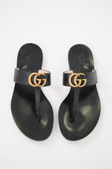Gucci Leather Lifford GG Sandal