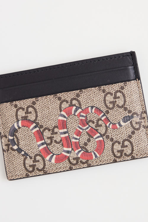Gucci GG Supreme Graphic Card Holder