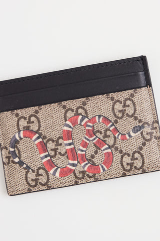 Gucci GG Supreme Graphic Card Holder