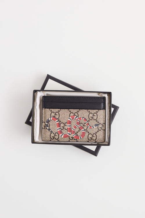 Gucci GG Supreme Graphic Card Holder
