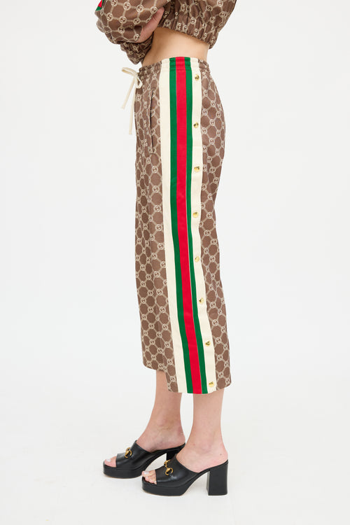 Gucci Cropped GG Supreme Co-ord Set