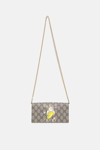 Gucci GG Supreme Bananya Wallet On Chain