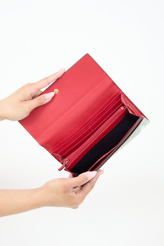 Gucci GG Supreme Blooms Long Wallet