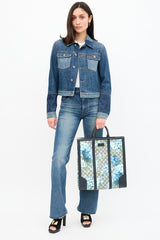 Gucci GG Supreme Blooms Tote Bag