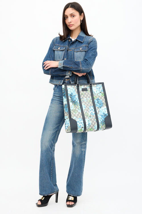 Gucci GG Supreme Blooms Tote Bag