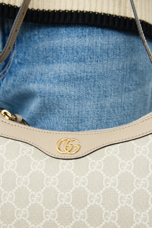 GucciCream GG Supreme Ophidia  Bag