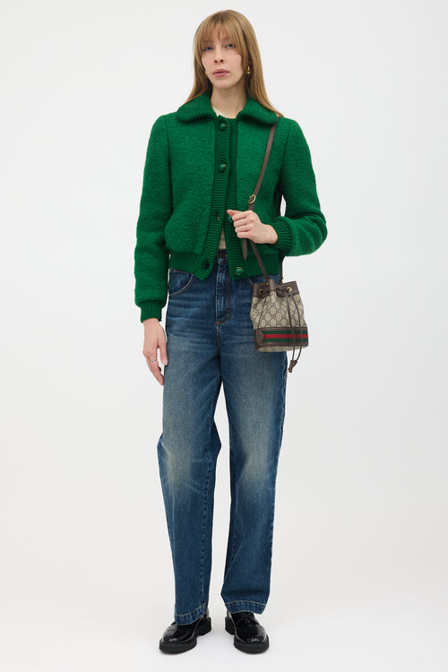 Gucci GG Supreme Ophidia Bucket Bag