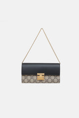 Gucci GG Supreme Padlock Wallet On Chain Bag