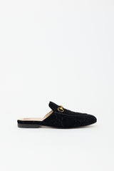 Gucci GG Velvet Princetown Mule