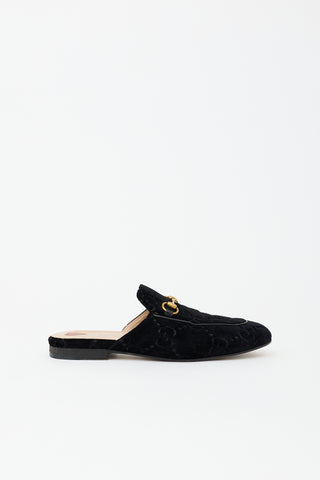 Gucci GG Velvet Princetown Mule