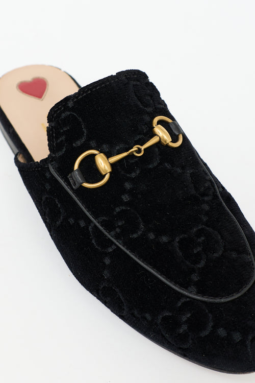 Gucci GG Velvet Princetown Mule