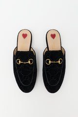 Gucci GG Velvet Princetown Mule