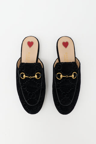 Gucci GG Velvet Princetown Mule