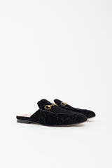 Gucci GG Velvet Princetown Mule