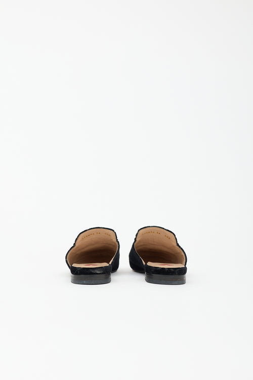 Gucci GG Velvet Princetown Mule