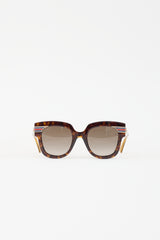 Gucci GG0281SA Web Sunglasses
