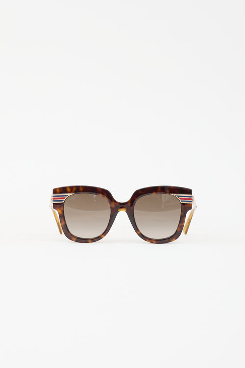 Gucci GG0281S Web Sunglasses