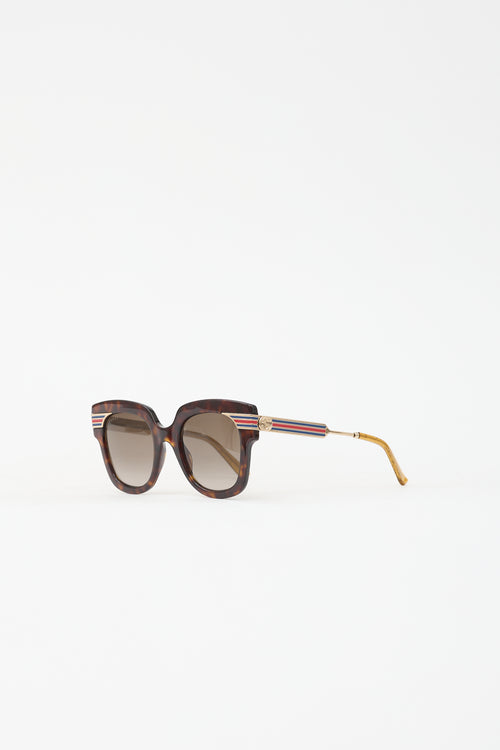 Gucci GG0281SA Web Sunglasses