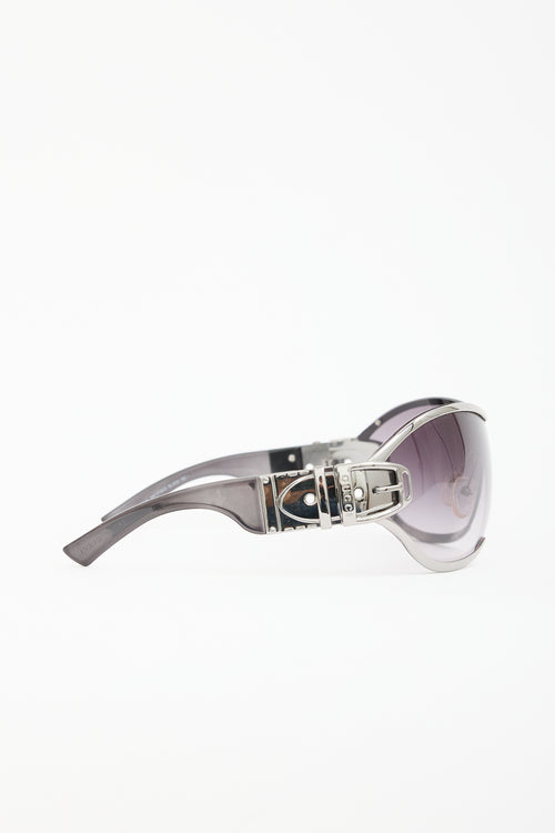 Gucci GG2738/S Buckle Shield Sunglasses