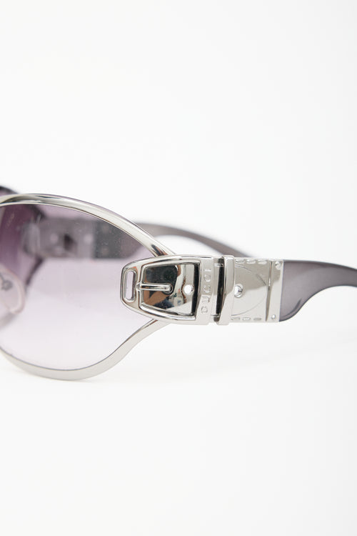 Gucci GG2738/S Buckle Shield Sunglasses