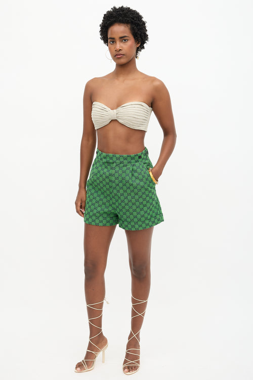 Gucci GG Jacquard Pleated Shorts