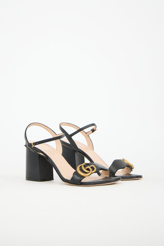 Gucci Leather GG Marmont Sandal