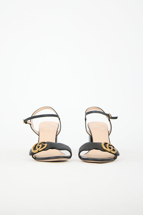 Gucci Leather GG Marmont Sandal