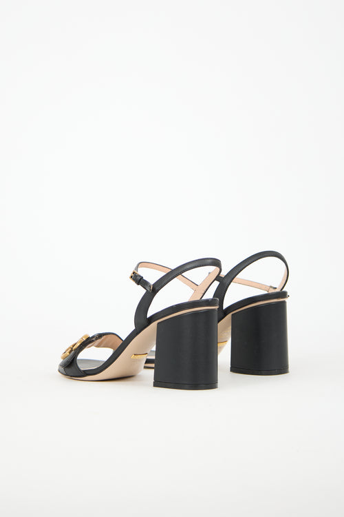Gucci Leather GG Marmont Sandal