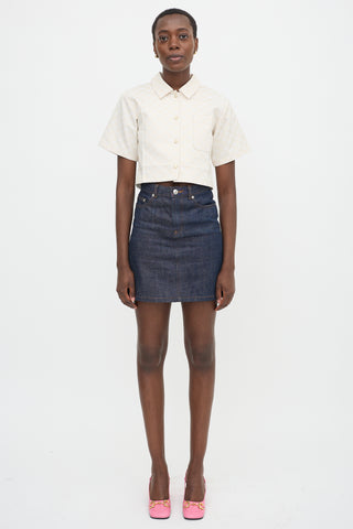 Gucci GG Monogram Cropped Shirt