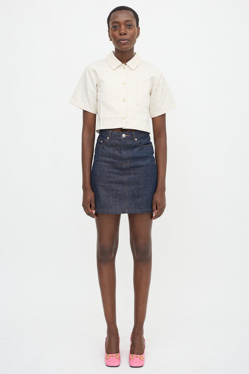 Gucci GG Monogram Cropped Shirt