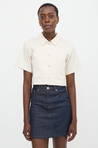 Gucci GG Monogram Cropped Shirt