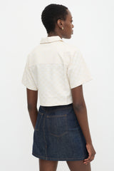 Gucci GG Monogram Cropped Shirt