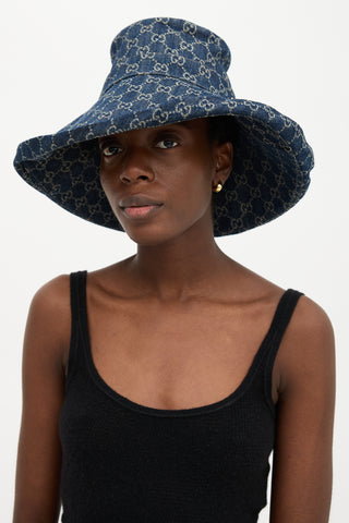 Gucci GG Monogram Denim Hat