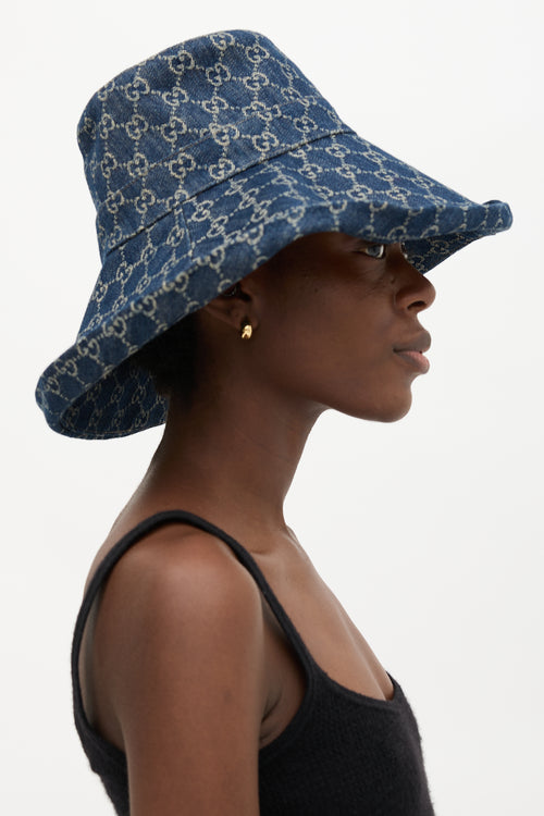 Gucci GG Monogram Denim Hat