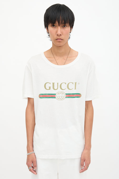 Gucci GG Printed Logo T-Shirt