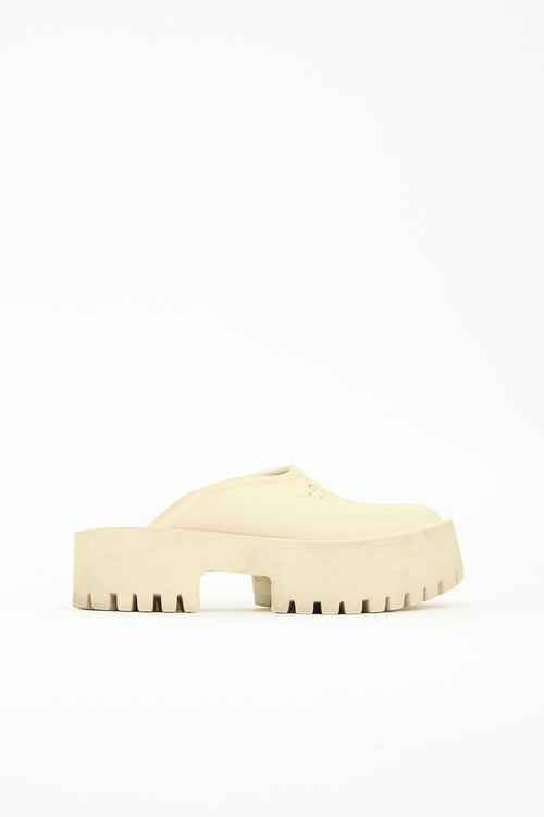 Gucci GG Rubber Platform Mule