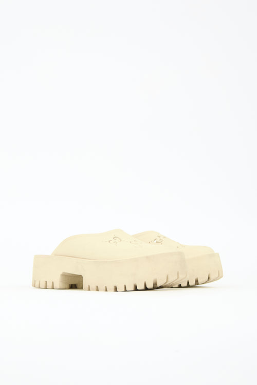Gucci GG Rubber Platform Mule