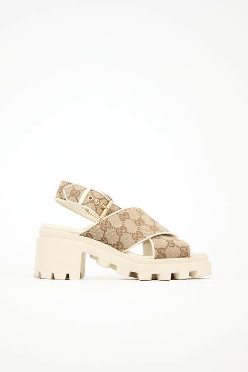 Gucci GG Supreme Canvas Sandal