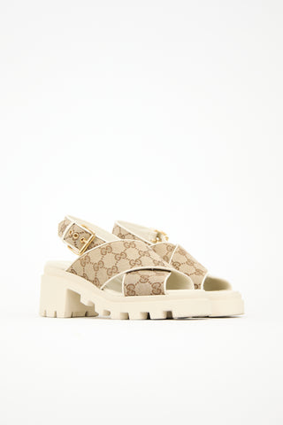 Gucci GG Supreme Canvas Sandal