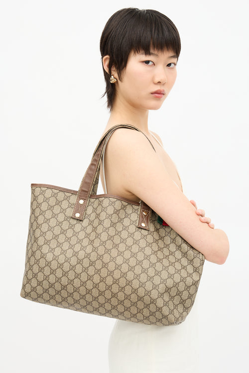 Gucci GG Supreme Canvas Tote Bag