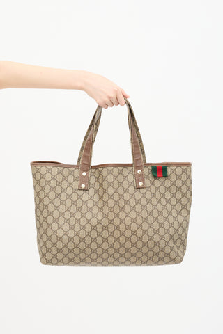 Gucci GG Supreme Canvas Tote Bag